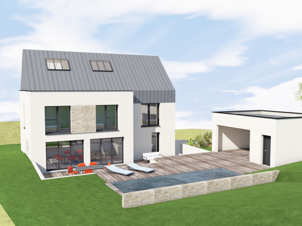 Terrain constructible Pont Réan 1169 m2