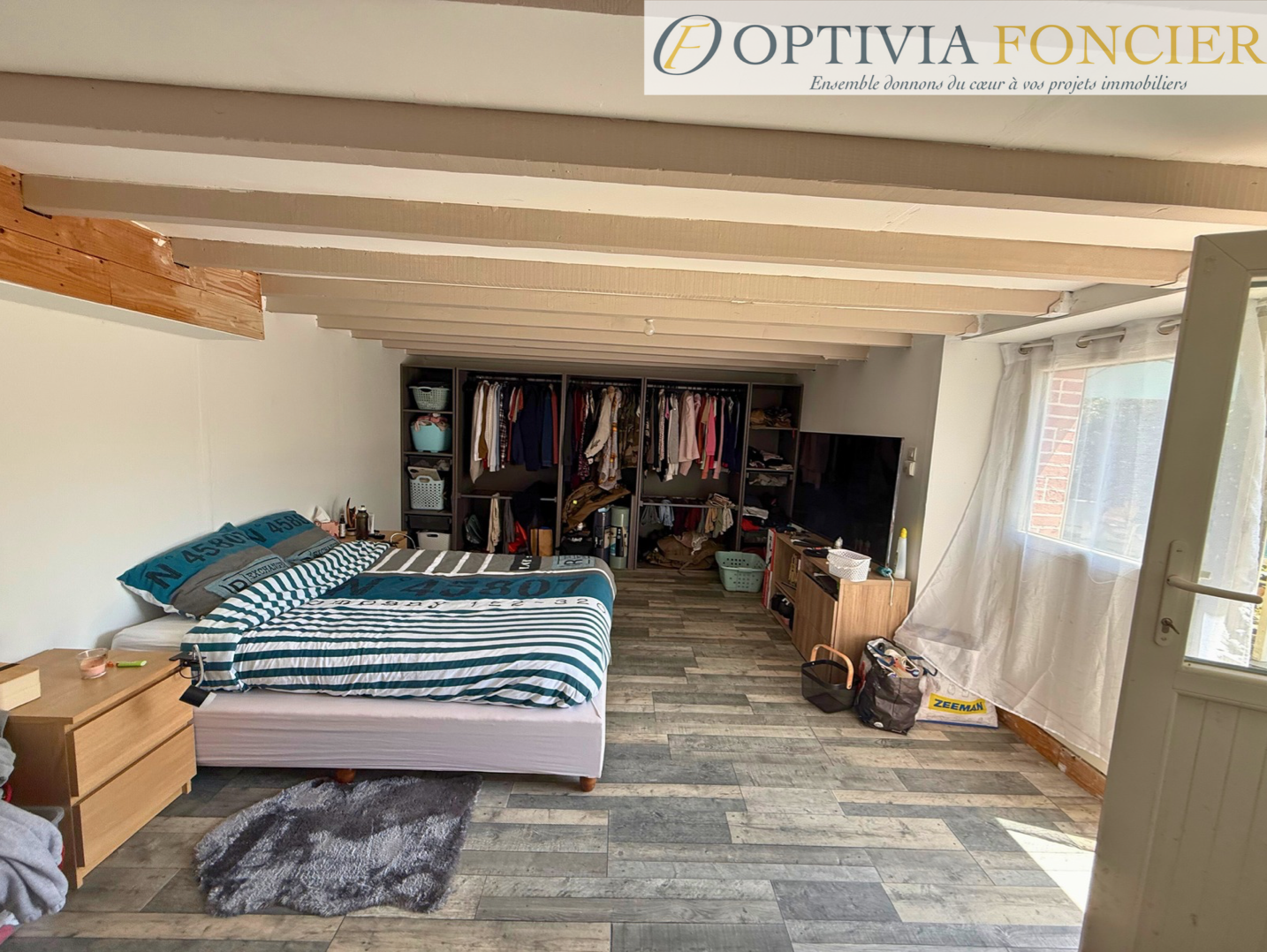 Maison de Bourg T3 - 77,42 m2 - 1 426 m2 de terrain - Garage non attenant