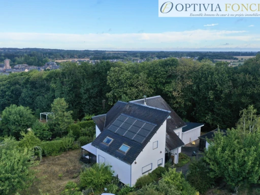 Maison d'architecte T8 ossature bois Pont-Réan 245 m2 - DPE C - Garage + cave