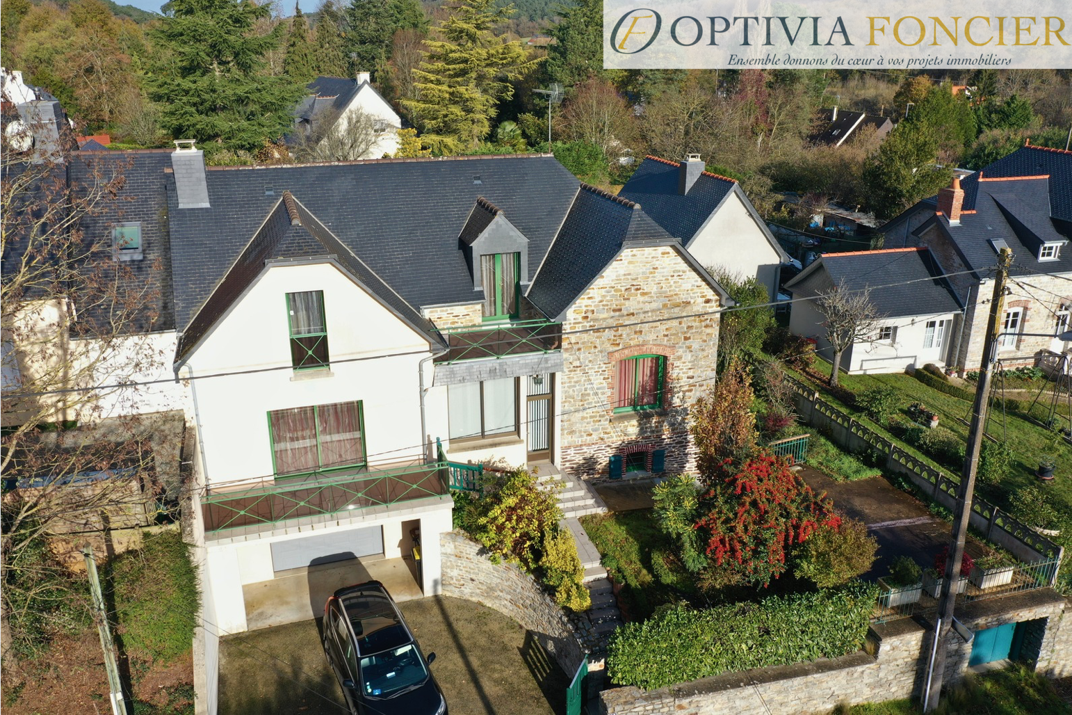Maison T7 - 160 m2 - 1095 m2 - Sous-sol + Garage + Abri de jardin
